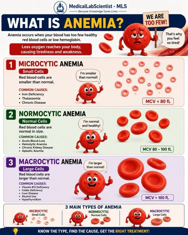 Annie Bauzon: What Is Anemia? - Microcytic, Normocytic and Macrocytic Types Explained 1 Annie Bauzon: What Is Anemia? - Microcytic, Normocytic and Macrocytic Types Explained