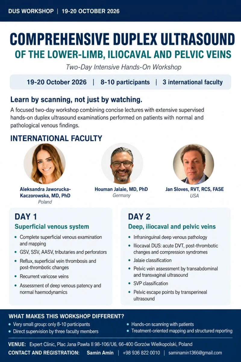 Aleksandra Jaworucka- Kaczorowska: Hands-On Venous Duplex Ultrasound Training