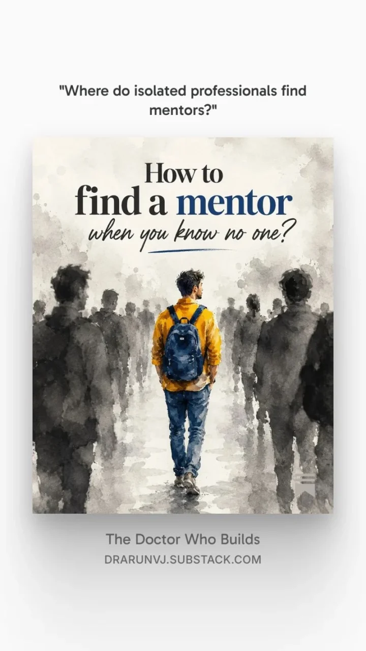 Arun V. J.: How to Find a Mentor When You Know No One