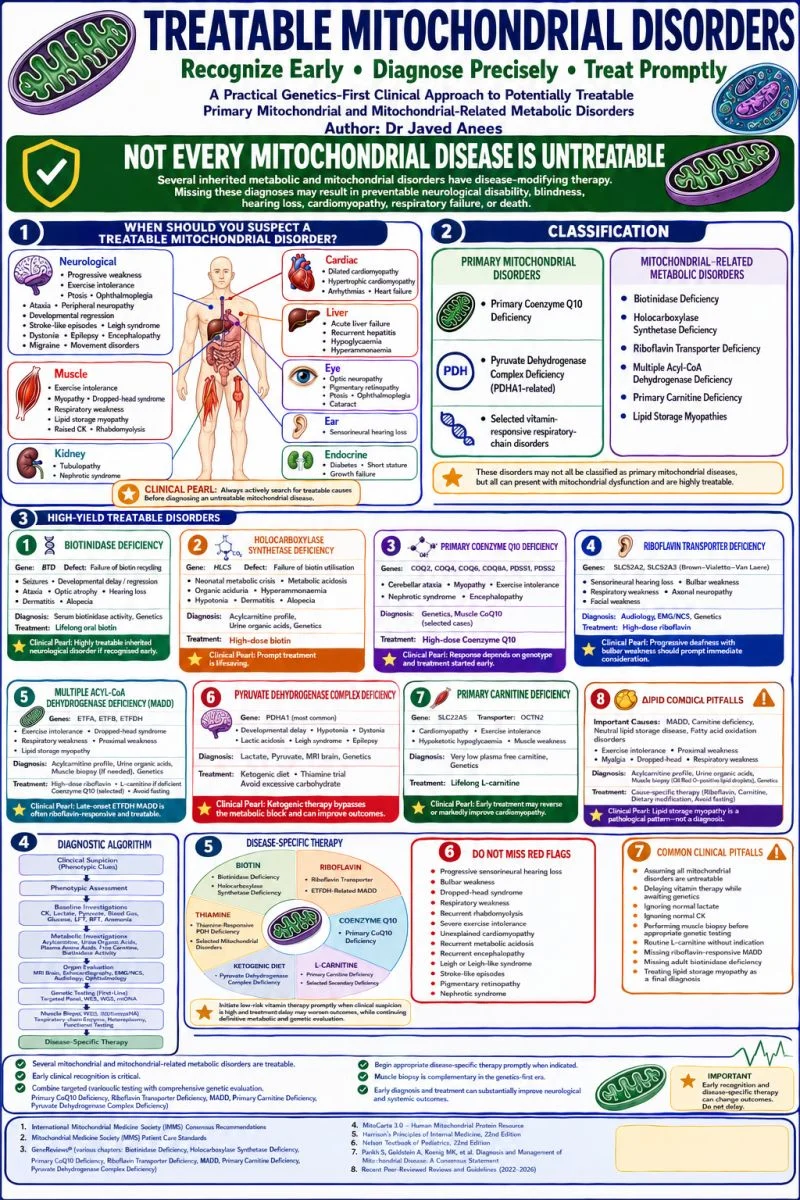Javed Anees: Treatable Mitochondrial Disorders We Must Not Miss 1 Javed Anees: Treatable Mitochondrial Disorders We Must Not Miss
