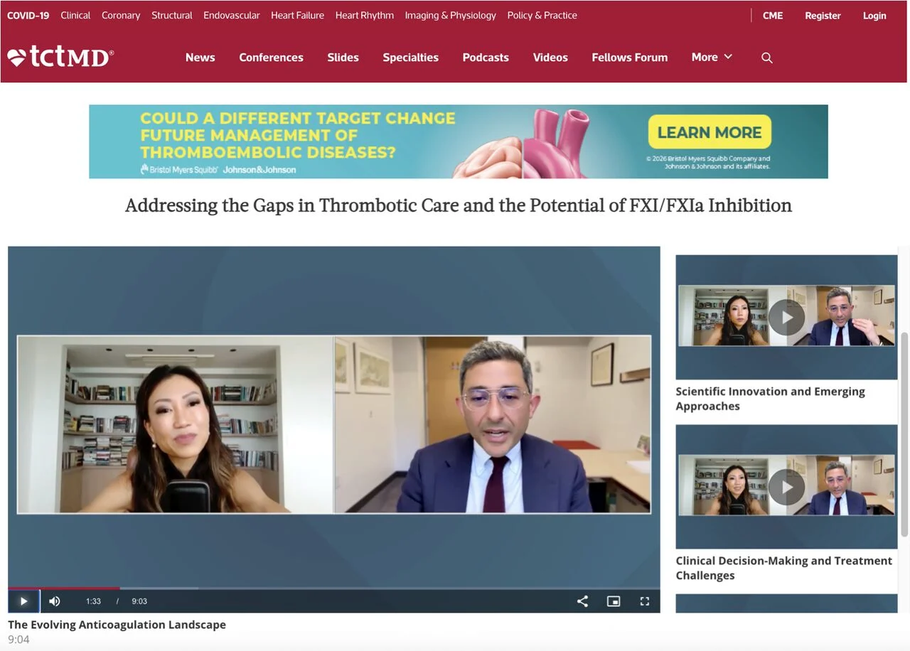 Carolyn Lam: TCTMD Expert Discussion Series on the Future of Anticoagulation