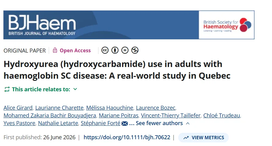 Stéphanie Forté: New Evidence Strengthens the Case for Hydroxyurea in HbSC Disease