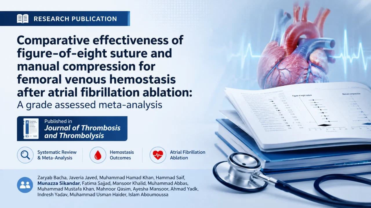 Munazza Sikandar: Comparing Figure-of-Eight Sutures and Manual Compression for Safer Post-Ablation Care