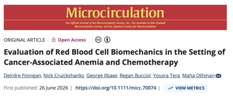 Deirdre Finnigan: New Insights into Red Blood Cell Biomechanics in Cancer-Associated Anemia