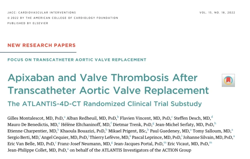Daniel Victor Ortigoza: New Evidence from ATLANTIS-4D-CT on Apixaban and Subclinical Valve Thrombosis 1 Daniel Victor Ortigoza: New Evidence from ATLANTIS-4D-CT on Apixaban and Subclinical Valve Thrombosis