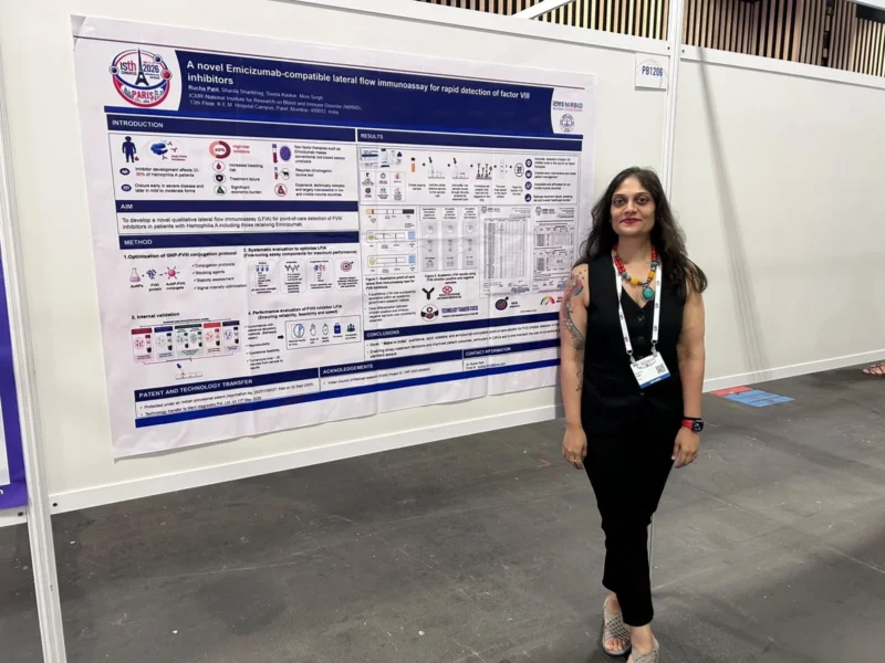 Dr. Rucha Patil Brings Indian Haemophilia Research to the Forefront at ISTH 2026 - ICMR-NIRBID 1 Dr. Rucha Patil Brings Indian Haemophilia Research to the Forefront at ISTH 2026 - ICMR-NIRBID