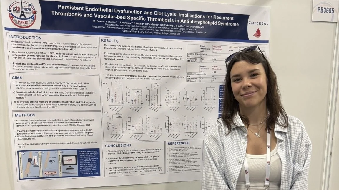 Megan Preece: Presenting New Research on Antiphospholipid Syndrome at ISTH 2026