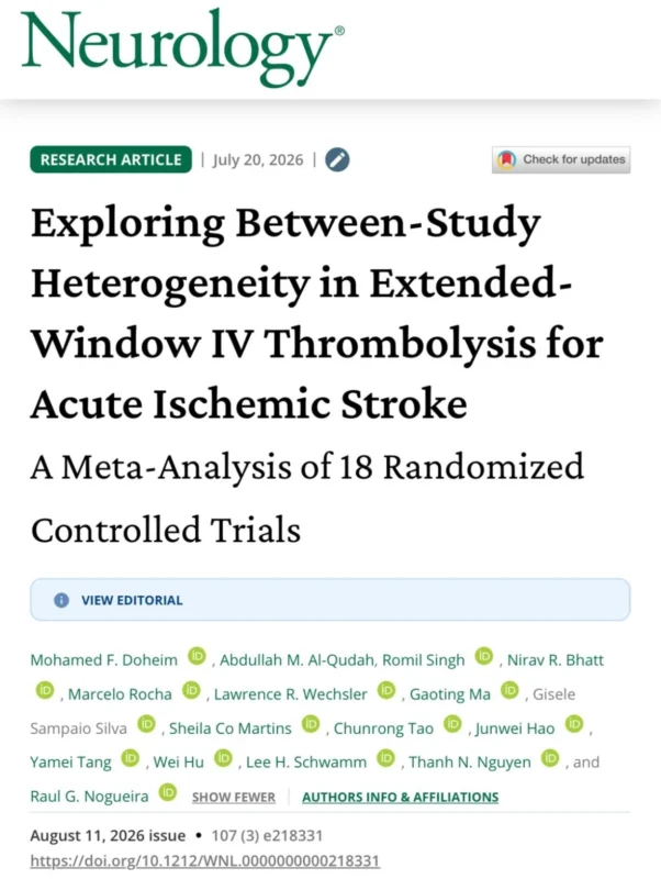 Mohamed F Doheim: Clarifying the Role of Late IV Thrombolysis in the Era of Endovascular Therapy