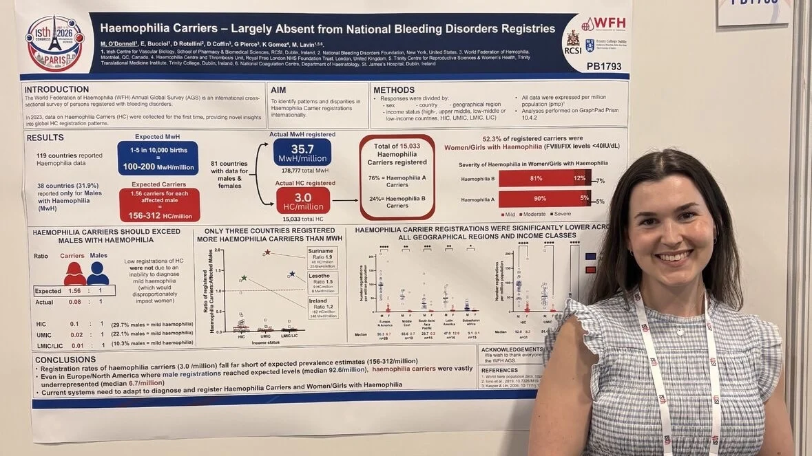 Meaghan O’Donnell: Highlighting Global Gaps in Haemophilia Carrier Registration at ISTH 2026
