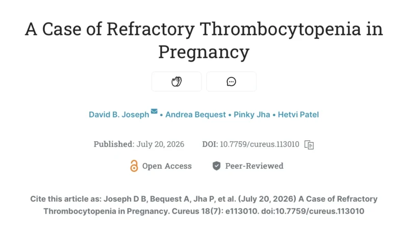 David Benjamin Joseph: Challenges of Managing Refractory Thrombocytopenia During Pregnancy 1 David Benjamin Joseph: Challenges of Managing Refractory Thrombocytopenia During Pregnancy