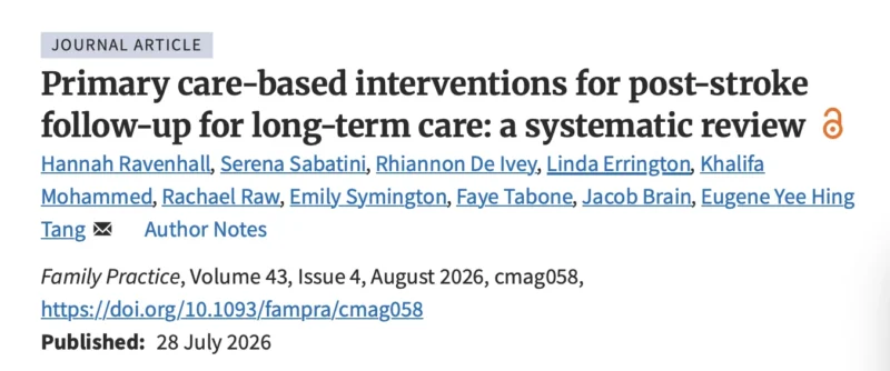 Eugene Tang: Addressing the Hidden Challenges of Stroke Recovery