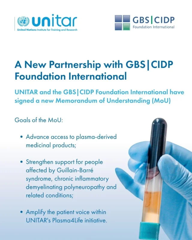 Nancy Di Salvo: UNITAR and GBS|CIDP Foundation International Unite to Advance Plasma4Life