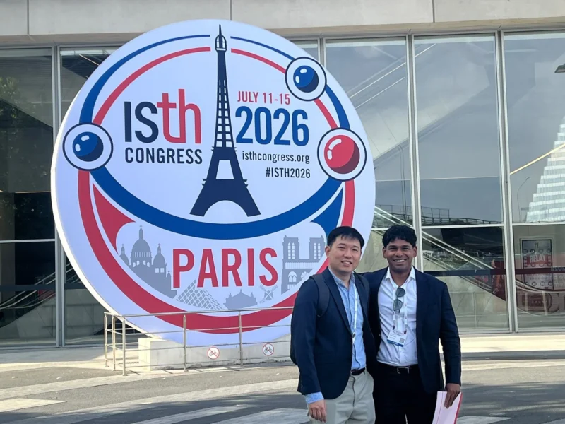 Eugene Fan: A Rewarding Few Days at the ISTH 2026 Congress in Paris 1 Eugene Fan: A Rewarding Few Days at the ISTH 2026 Congress in Paris
