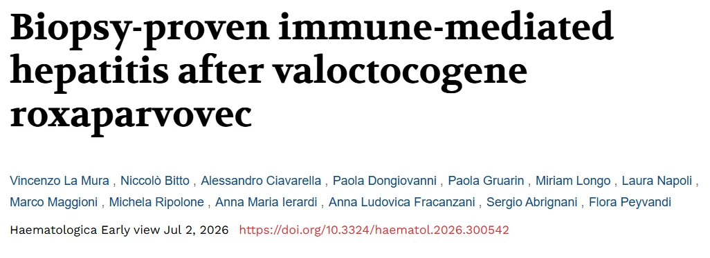 Flora Peyvandi: Immune-Mediated Hepatitis After Gene Therapy