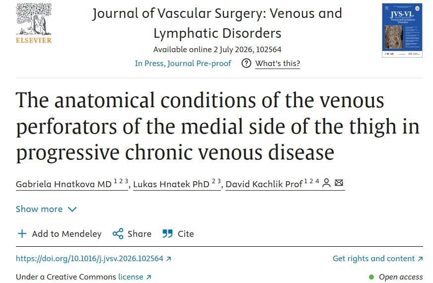 Jan Sloves: Medial Thigh Perforators - The Veins We Keep Missing
