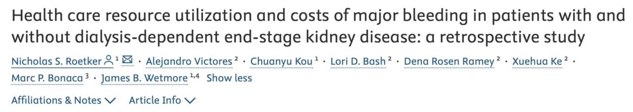 When Major Bleeding Extends Beyond Hospitalization - RPTH Journal