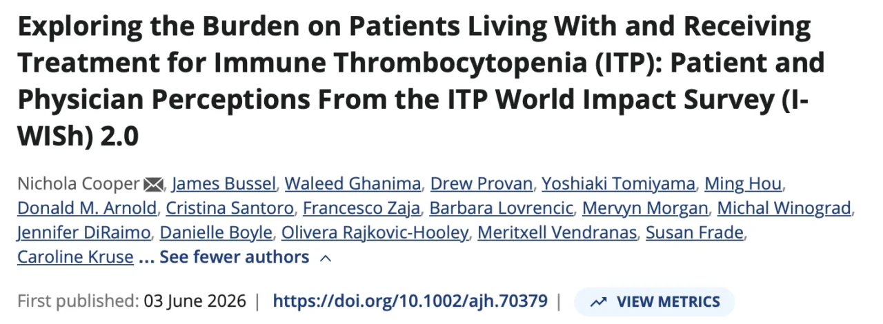 Barbara Lovrencic: Giving the ITP Patient Voice a Stronger Evidence Base 1 Barbara Lovrencic: Giving the ITP Patient Voice a Stronger Evidence Base