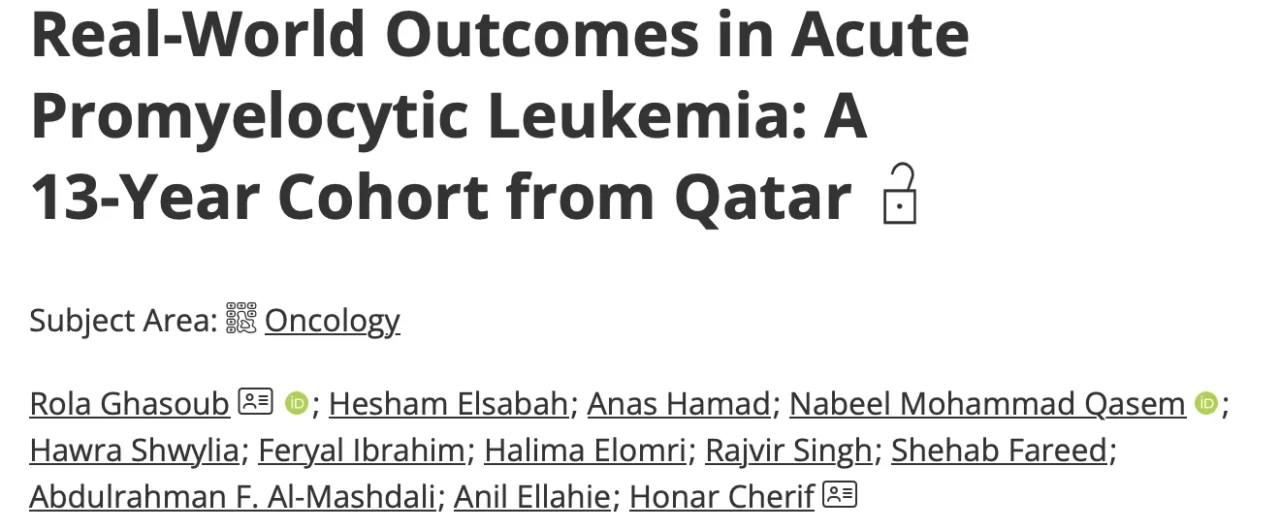Rola Ghasoub: Early Intracranial Hemorrhage Remains the Main Barrier to Cure in Acute Promyelocytic Leukemia 1 Rola Ghasoub: Early Intracranial Hemorrhage Remains the Main Barrier to Cure in Acute Promyelocytic Leukemia