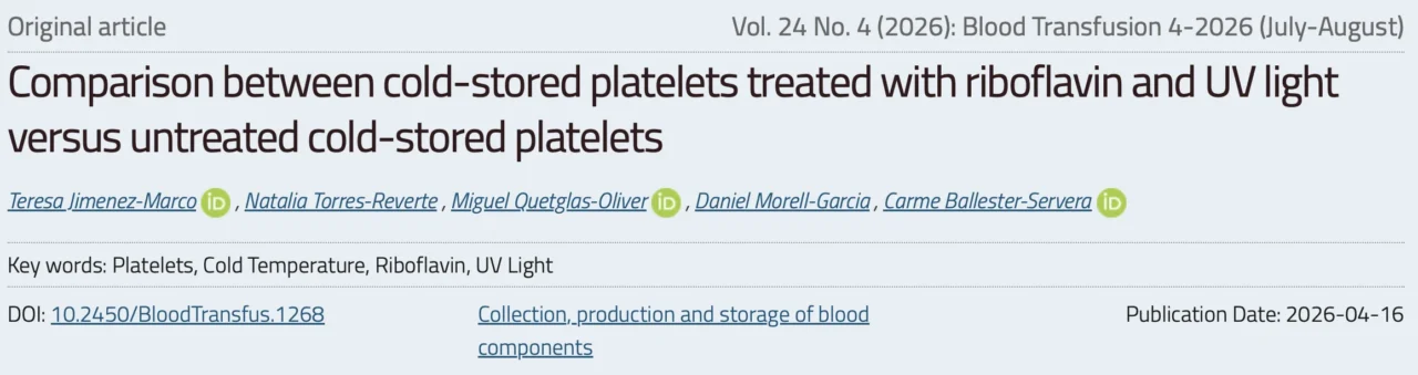Fabrice Cognasse: Is There Such a Thing as the Perfect Platelet Product?