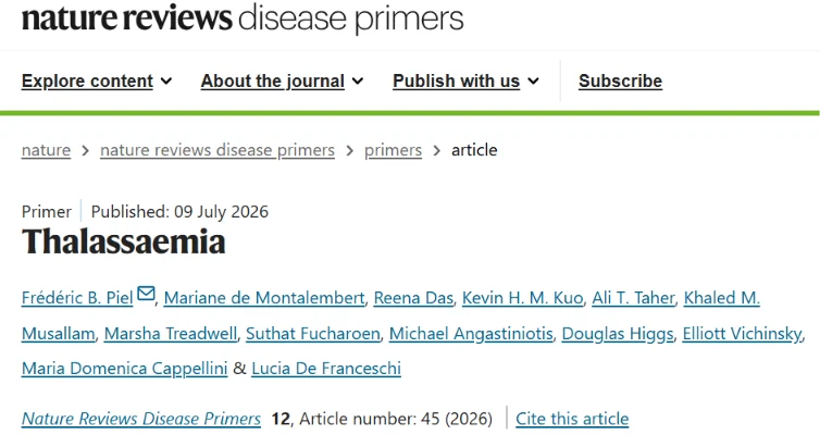 Kalled Musallam: A Comprehensive Review of Thalassemia 1 Kalled Musallam: A Comprehensive Review of Thalassemia