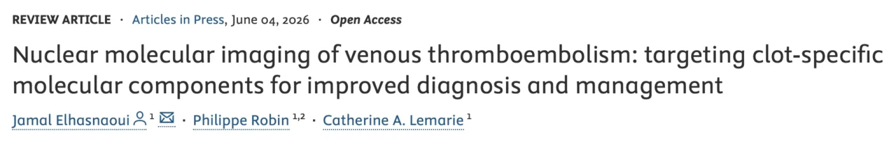 A New Era of Precision Imaging for Venous Thromboembolism - JTH 1 A New Era of Precision Imaging for Venous Thromboembolism - JTH