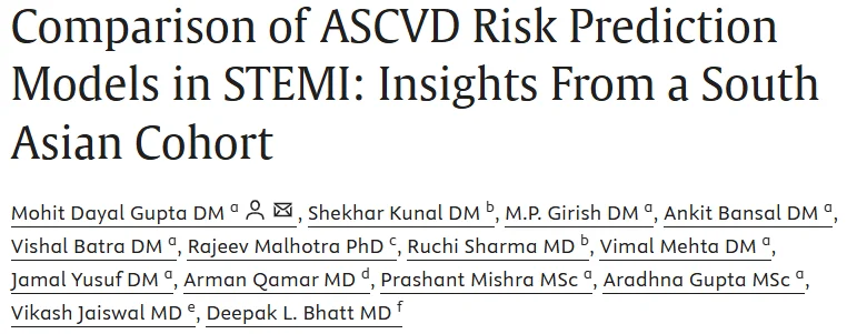 Vikash Jaiswal: Toward Better ASCVD Risk Assessment for South Asian Populations
