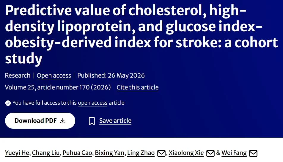 Maria Cherska: Composite Metabolic Markers Could Refine Stroke Prevention 1 Maria Cherska: Composite Metabolic Markers Could Refine Stroke Prevention