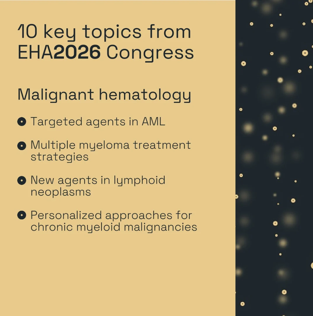 10 Key Topics Presented at EHA2026 Congress