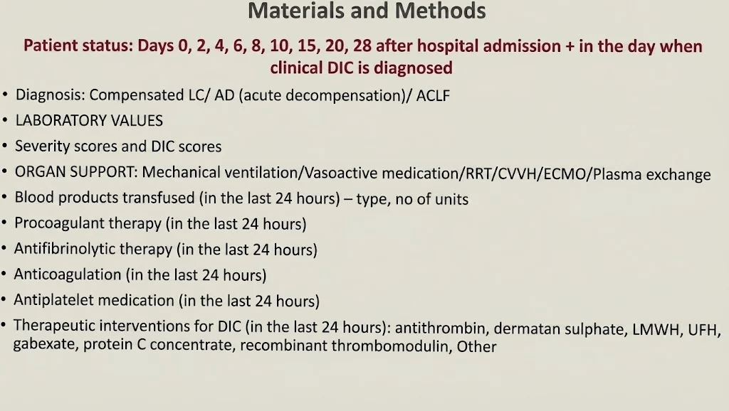 Modernizing DIC Diagnosis in Cirrhosis: Building an International Registry for Precision Hemostasi 1 Modernizing DIC Diagnosis in Cirrhosis: Building an International Registry for Precision Hemostasi
