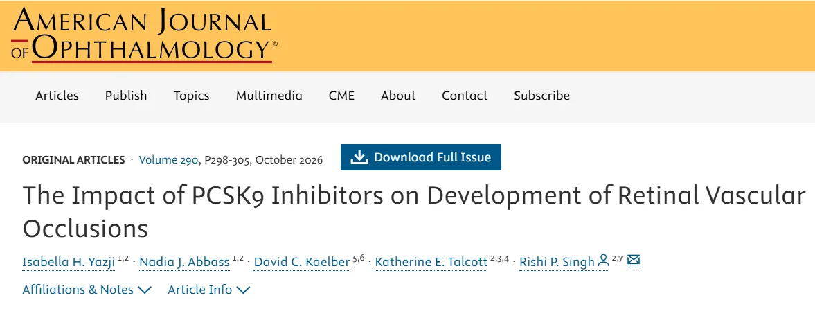 Thomas Dayspring։ Could PCSK9 Inhibitors Reduce the Risk of Retinal Vascular Occlusions?