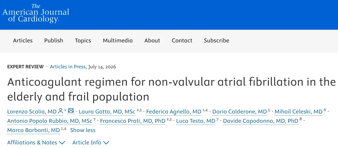 Mihail Celeski: Personalizing Anticoagulant Therapy for Frail Patients With Atrial Fibrillation