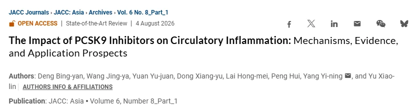 PCSK9i Is a Powerful Lipid-Lowering Strategy - But Is It Also Anti-Inflammatory?- JACC Journals 1 JACC Journals