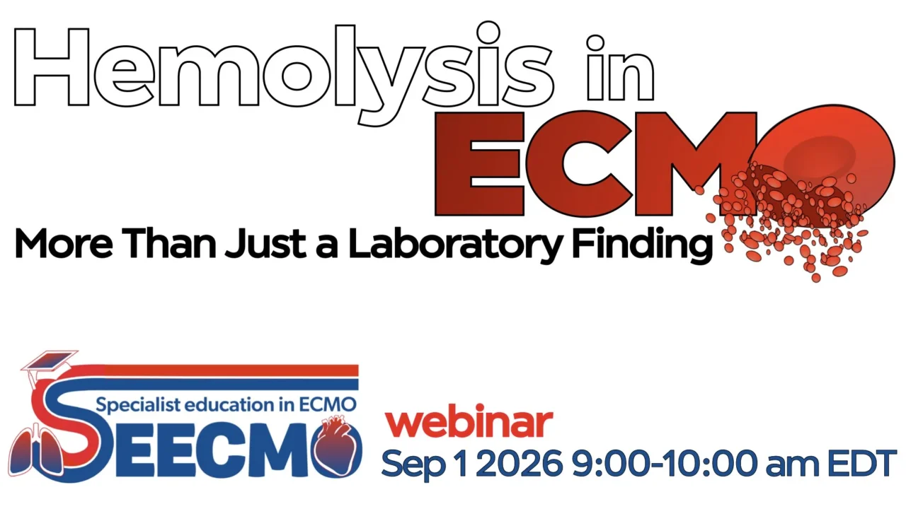 Marta Velia Antonini: Hemolysis in ECMO – More Than Just a Laboratory Finding