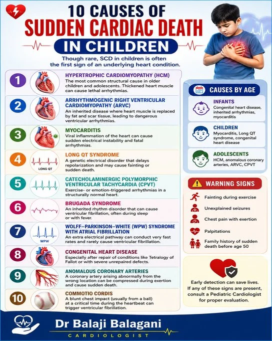 Balaji Balagani: Major Causes of Sudden Cardiac Death in Children 1 Balaji Balagani