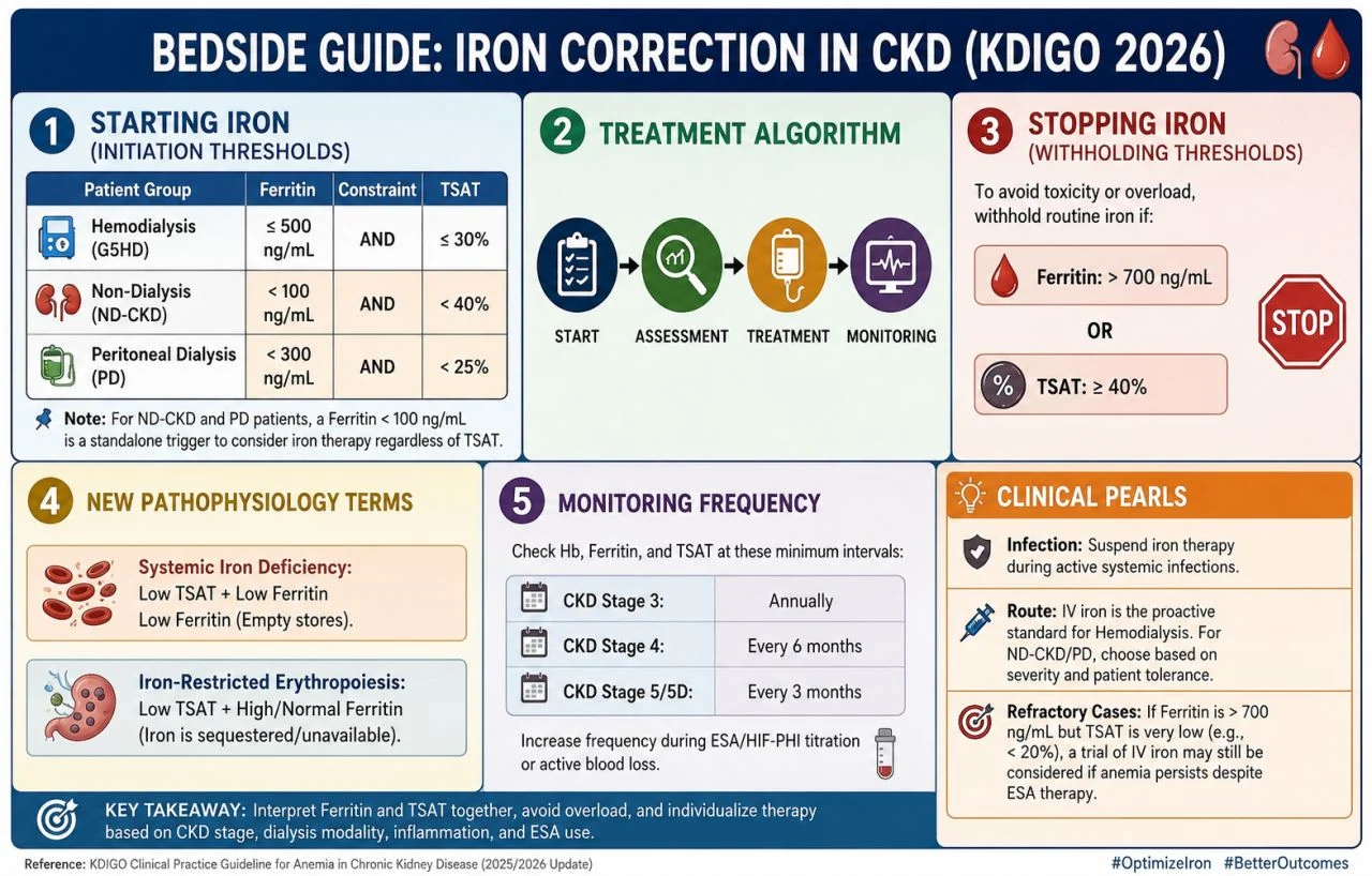 Basyouni Omran: KDIGO 2025/2026 Bedside Guide - Iron Correction in CKD 1 Basyouni Omran