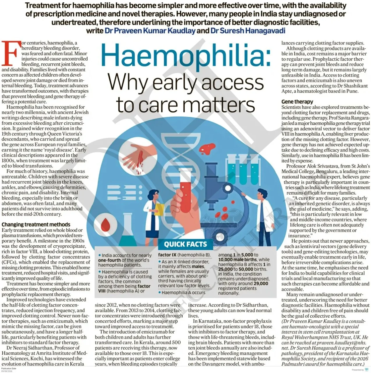 Praveen Kaudlay: A Deep Dive into Hemophilia Care Progress with Dr. Suresh Hanagavadi 1 Praveen Kaudlay