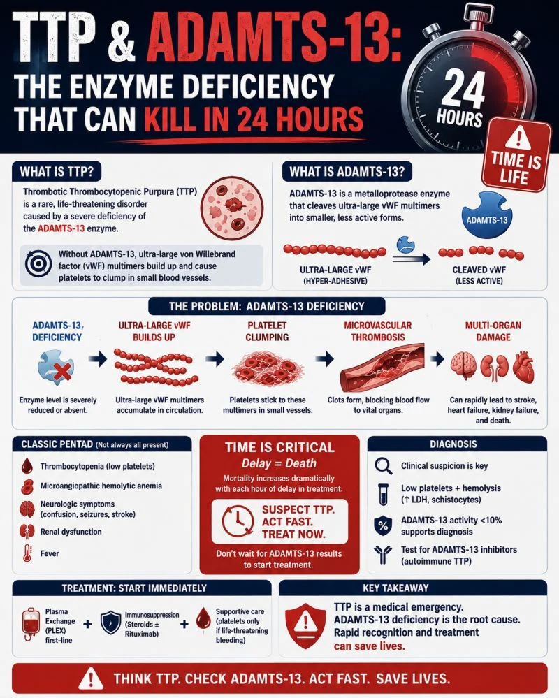 Ifeanyichukwu Ifechidere: TTP and ADAMTS-13 - The Enzyme Deficiency That Can Kill in 24 Hours 
