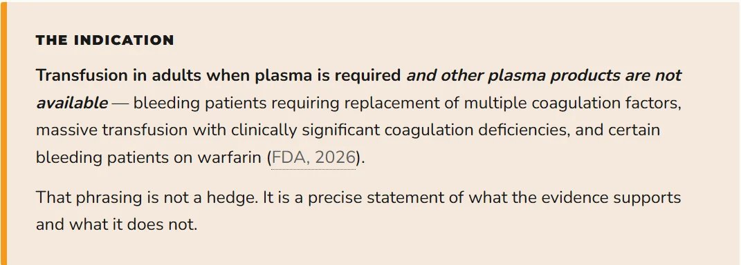 Reza Shojaei: What the First U.S. Freeze-Dried Plasma Approval Means