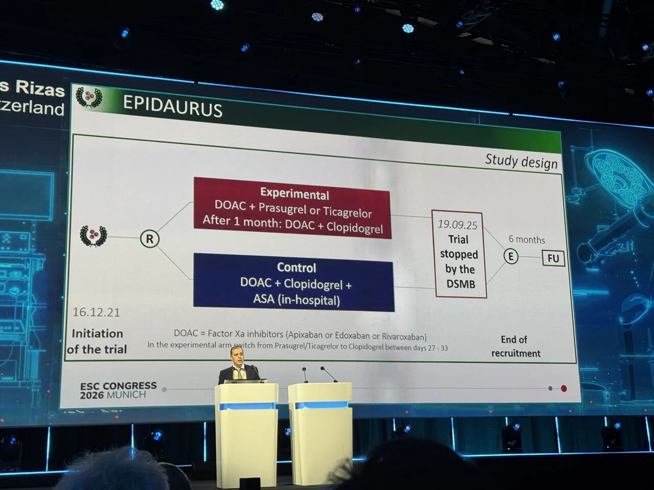 Mattia Galli: Potent P2Y12 Inhibitors in Patients with Concomitant Oral Anticoagulation Were Associated with Very High Bleeding Risk 1 Mattia Galli
