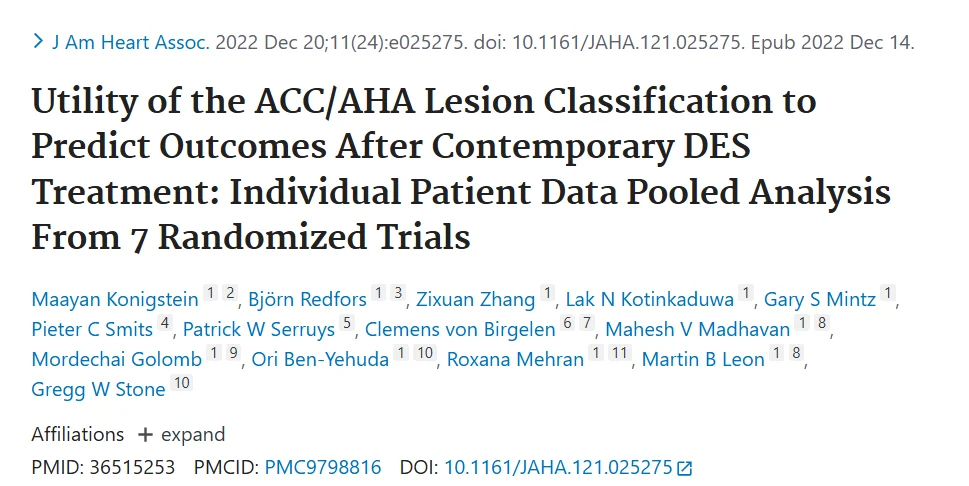 Alejandro González Veliz։ Does ACC/AHA Lesion Complexity Still Matter?