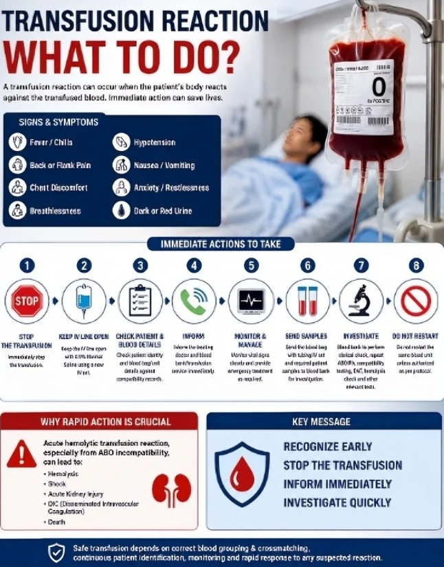 Mohd Ashhad: What Should Be Done Immediately When a Blood Transfusion Reaction Occurs? 1 Mohd Ashhad: What Should Be Done Immediately When a Blood Transfusion Reaction Occurs?