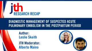 Diagnostic Challenges of Pulmonary Embolism in Postpartum Patients - ISTH