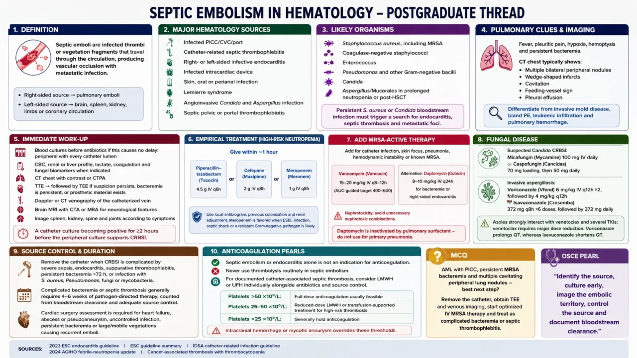 Chokri Ben Lamine: Septic Embolism in Hematology – Postgraduate Thread