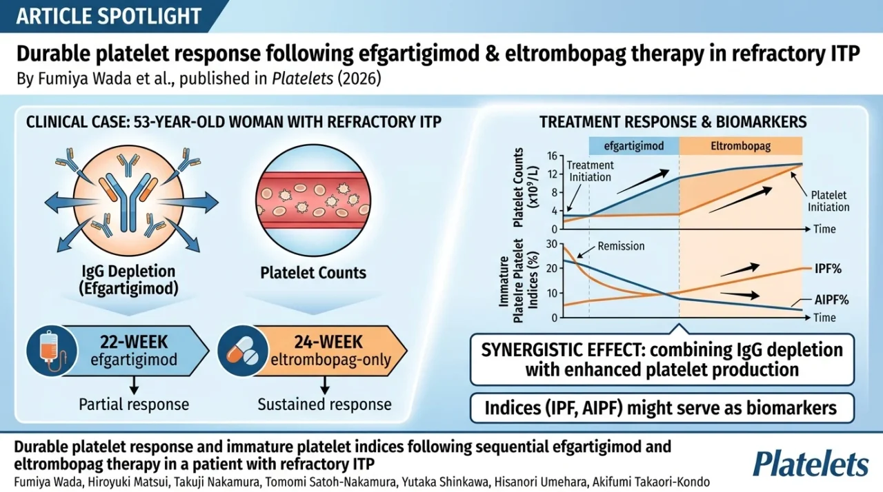 Sequential Efgartigimod and Eltrombopag Achieve Durable Response in Refractory ITP – Platelets Journal