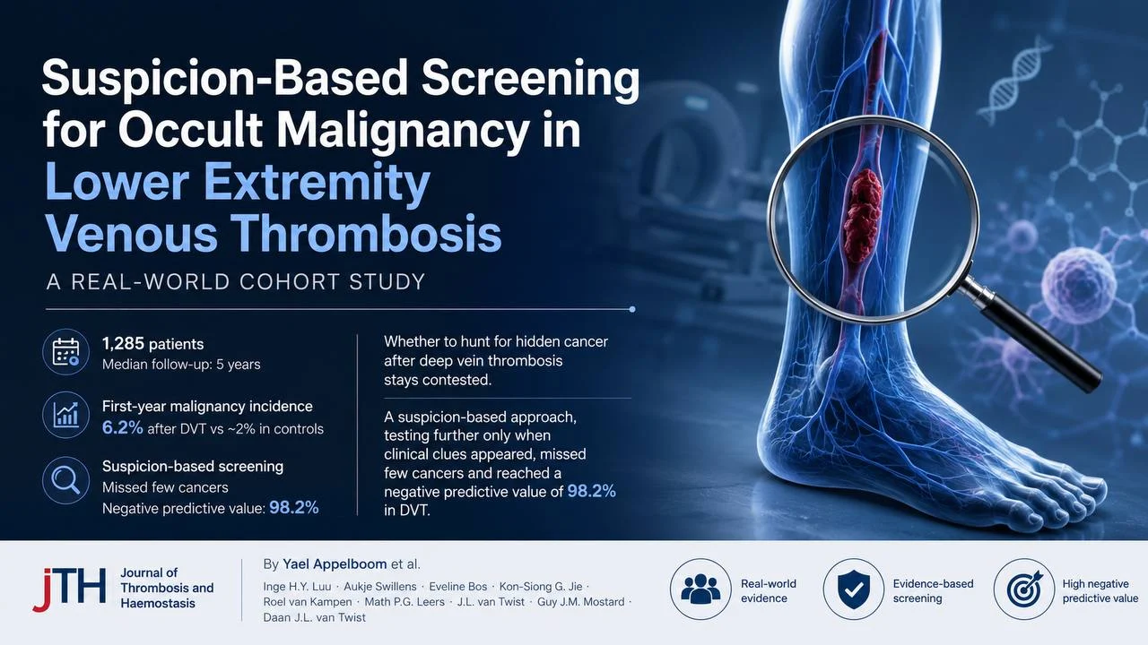 Suspicion-Based Screening for Occult Malignancy in Lower Extremity Venous Thrombosis – JTH