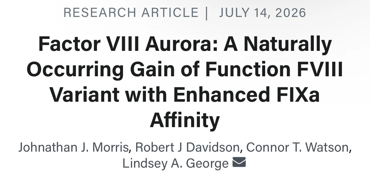 Wolfgang Miesbach: Factor VIII Aurora Redefines the Biology of Coagulation 1 Wolfgang Miesbach: Factor VIII Aurora Redefines the Biology of Coagulation