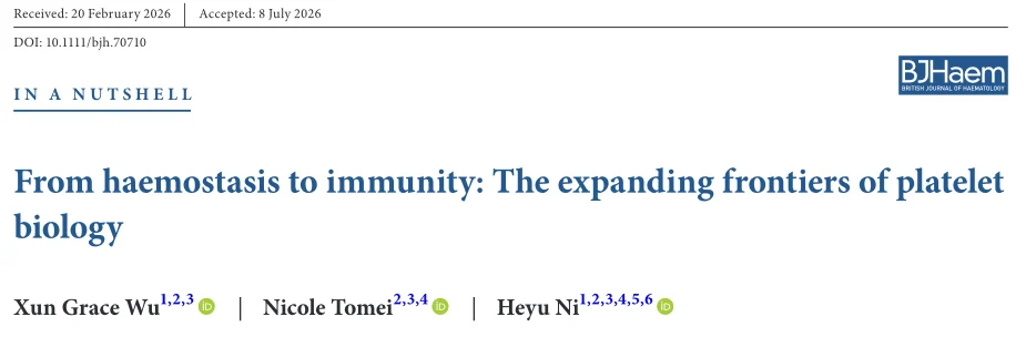 New Frontiers in Platelet Biology - BJHaem 1 New Frontiers in Platelet Biology - BJHaem