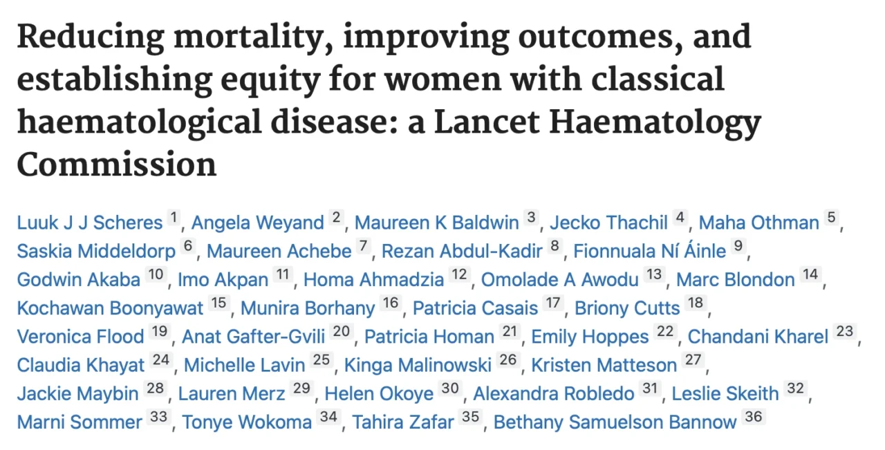 Munira Borhany: Advancing Equity in Women's Hematological Care 1 Munira Borhany: Advancing Equity in Women's Hematological Care