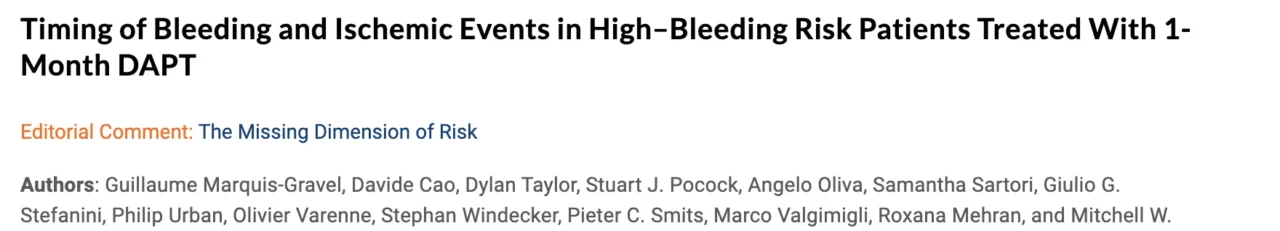 Elad Asher: How Do You Approach Antiplatelet Therapy After the DAPT Month in HBR Patients?