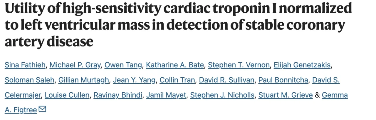 Gemma Figtree: Using Ultra-Low Troponin Levels to Guide Coronary CT Scans